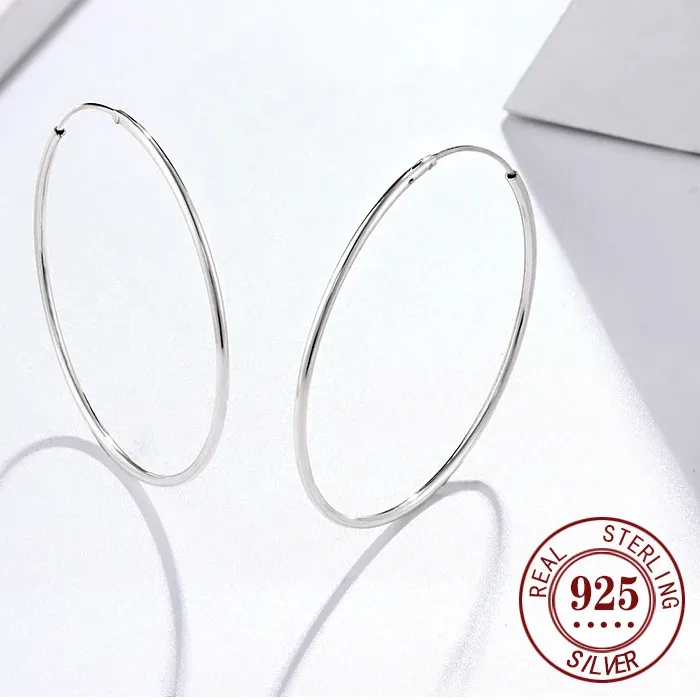 Authentic Celestial Halo Hoops - Sacred Silver Circles of Infinite Alignment