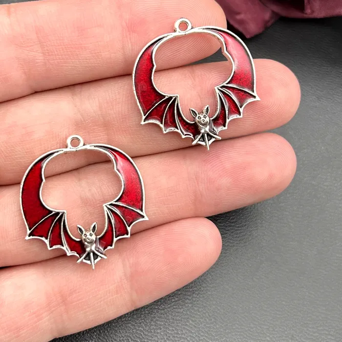 Authentic Wings of the Night: Gothic Bat Talisman Set