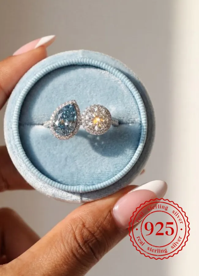 Authentic Cerulean Tide Talisman - Ethereal Soul-Connection Silver Ring