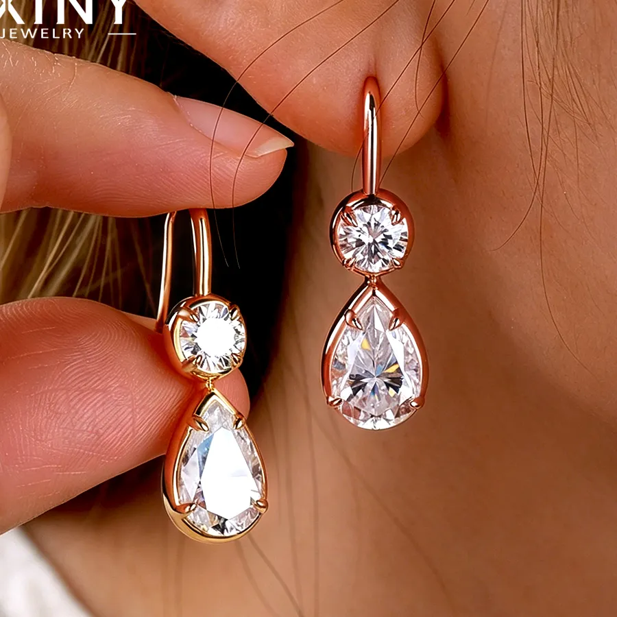 Authentic Tears of the Cosmos Moissanite WaterDrop Earrings