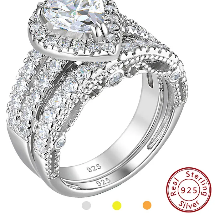 Authentic Eternal Radiance: Pear‑Shaped AAAAA CZ Engagement Rings for the Soulbound Bride
