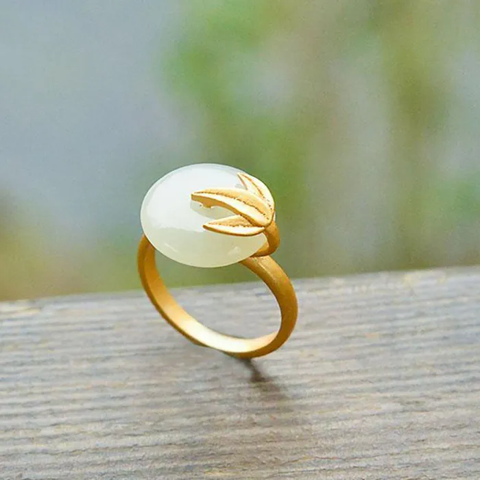 Authentic Whispers of Jade: The Bamboo Sentinel Ring