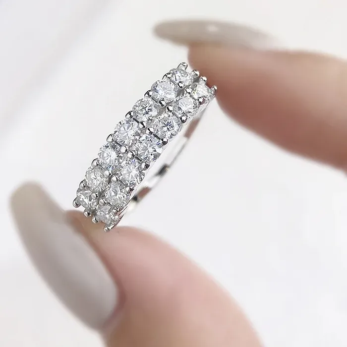Authentic The Infinite Radiance Moissanite Eternity Band