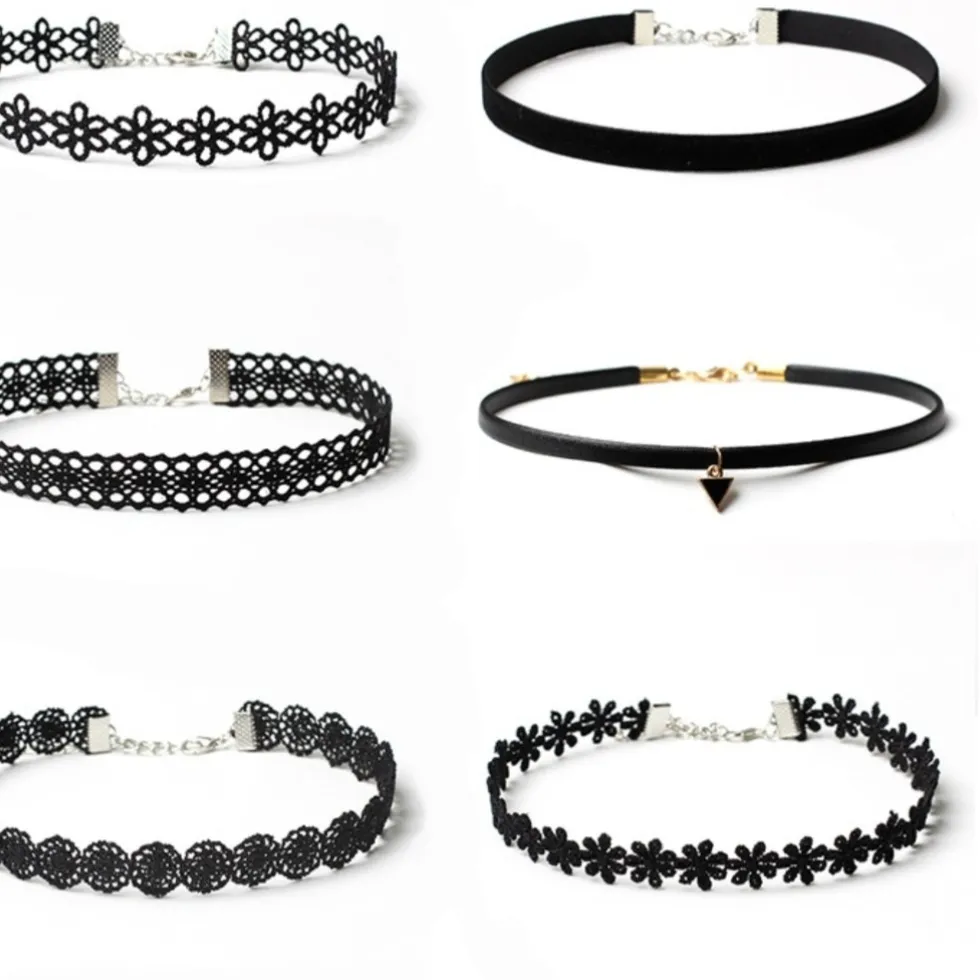 Authentic Whispers Of The Night Garden A Of 6 Gothic Lace Chokers
