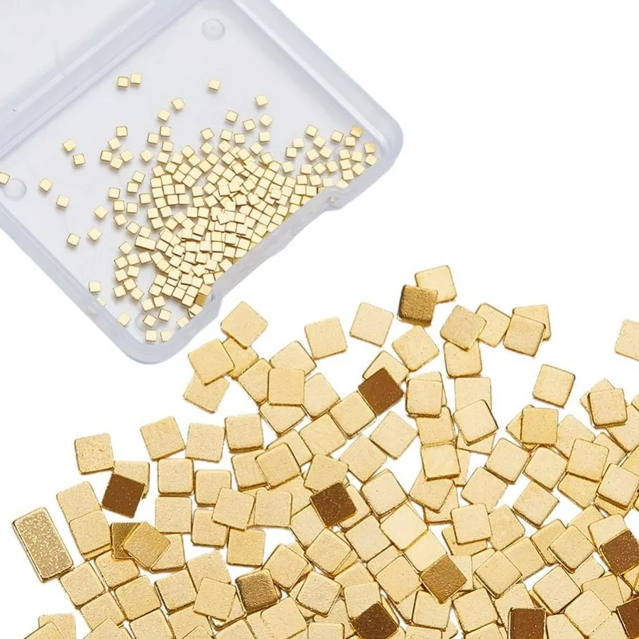 Authentic 200Pcs Gold Chip Solder 24K Gold Plated Solder Chips Flux for Jewelry Pre-cut Tiny Ultra Low Temp Easy Welding Solder kits