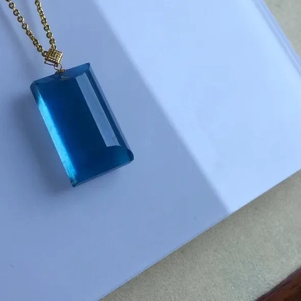 Authentic Celestial Aquamarine Tide-Caller Pendant - Etheric Clarity & Ocean Spirit Amulet