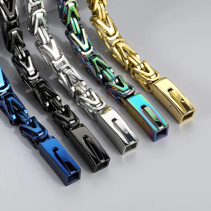 Authentic Mens Huge Knot King Chain Byzantine Necklace Gifts for Father .HUSBAND .BOYFRIENDS 8mm 26''