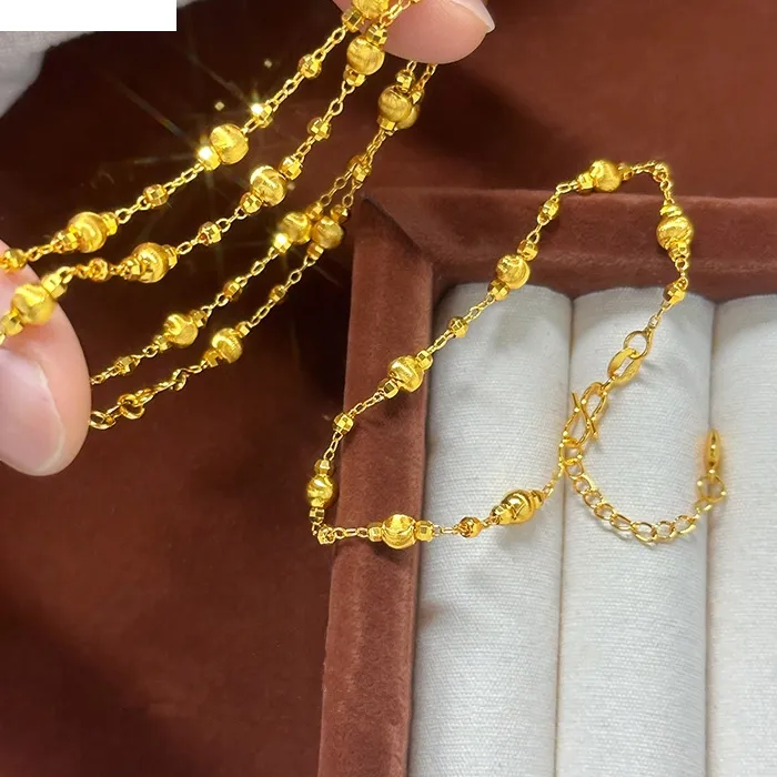 Authentic Solar Radiance 24KT Gold Beaded Talisman Set - Sacred Abundance & Celebration Amulet