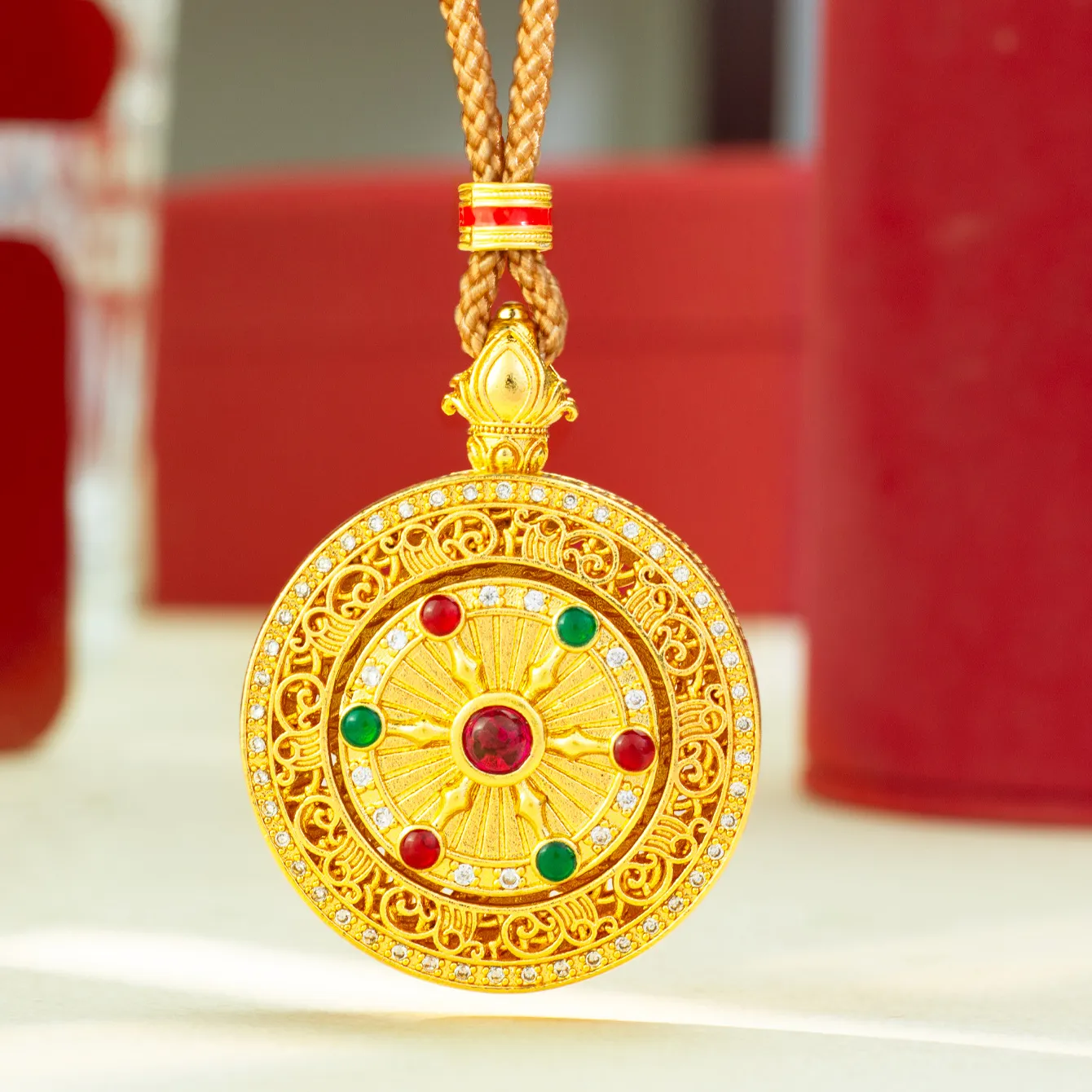 Authentic The Celestial Eight-Treasure Truth Compass - 24K Pure Gold Amulet of Cosmic Alignment