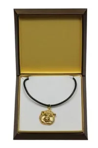 Authentic Celestial Gold‑Plated Guardian Pendant for Akita Spirits