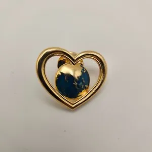 Authentic Global Heart's Embrace - The World Pin