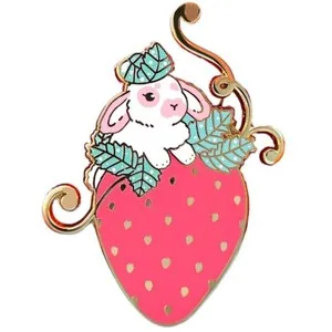 Authentic Fertile Bounty: Strawberry Rabbit's Golden Radiance