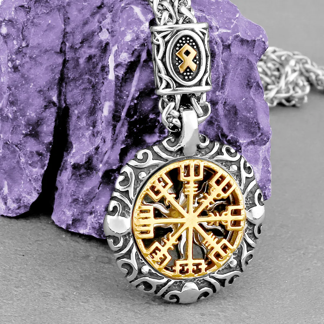 Authentic The Vegvisir Compass of the Northern Seafarer Pendant