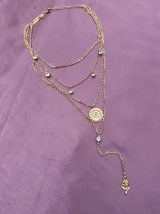 Authentic Multi Layered Necklace Gold plated