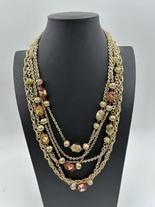 Authentic Multifaceted Harmony: A Layered Necklace of Ancient Elegance