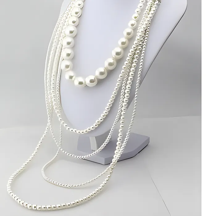 Authentic Vintage Pearl Multi-Layered Body Chain Necklace for Women Long Korean-Style Casual Sweater Chain Chic Jewelry 2026