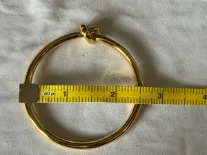 Authentic KATE SPADE GOLD PLATED SAILORS KNOT HINGED BANGLE BRACELET O0R00065 $79