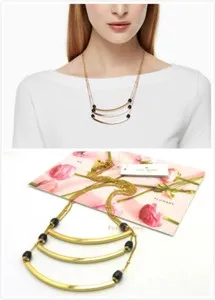 Authentic Strike Up the Band Triple Strand Golden Radiance Necklace