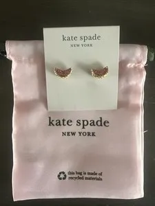 Authentic NWT Kate Spade FRUIT SALAD 12-K Gold Plated Glass Stone/CZ Crystal Stud Earrings