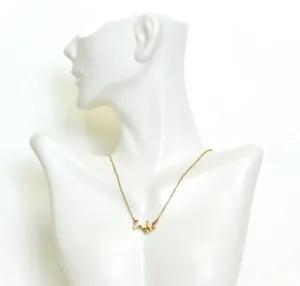 Authentic Signed Kate Spade York Gold Plated "I do" Adjustable Statement Necklace