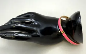 Authentic Kate Spade Pink Enamel Gold Plated metal Bracelet- Pre-owned