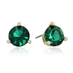 Authentic Elevate with Emerald Radiance - Rise Shine Gold Plated Earrings