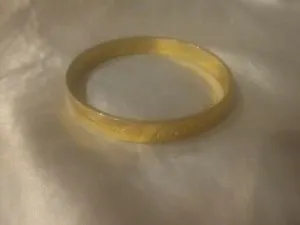 Authentic Be Mine: 12k Gold Plated Bangle of Devoted Love