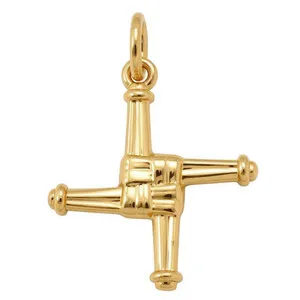 Authentic Sacred Cross of Brigid's Blessing: 18K Gold Plated Pendant