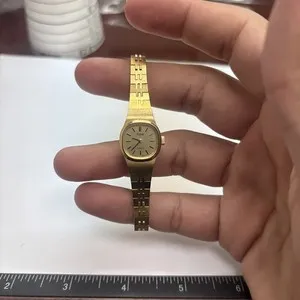 Authentic Pulsar Women’s Watch Small Face Gold Plated Fits Wrist Size 6”