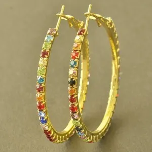 Authentic Solaris Spectrum Hoops — Gold-Plated Circles of Chromatic Light