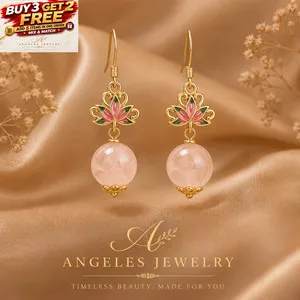 Authentic Ethereal Lotus Petal Gold-Plated Crystal Talismans
