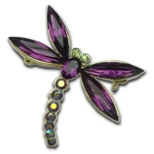 Authentic The Gilded Aeromancer Crystal Dragonfly Brooch