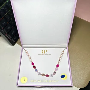 Authentic The Ethereal Rose Gold Luminous Station Necklace