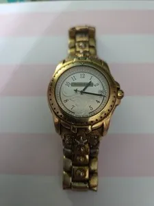 Authentic Michel Jordi "Spirit of the West" Gold-Plated Quartz Watch Swiss Made RARE