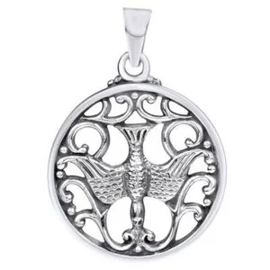 Authentic Radiant Dove of Celestial Grace: A Golden Amulet of Spirit