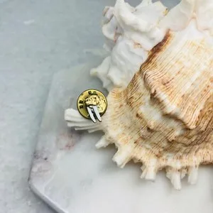 Authentic Tusk of the Arctic Sentinel: Gold-Plated Walrus Spirit Totem