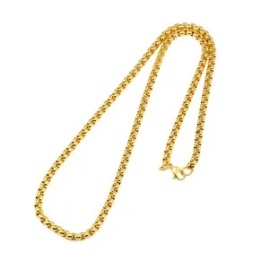 Authentic Gold Plated Round BOX Chain 2.5 or 3mm any Length Made to Order