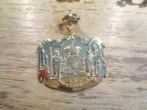Authentic The Royal Crest of the Pacific: 14K Gold-Plated Kingdom of Hawaii Pendant