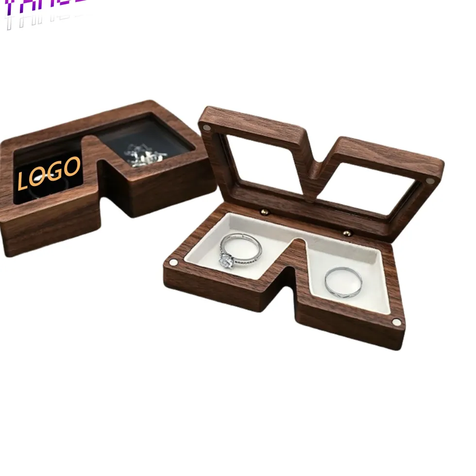 Authentic Starlit Union: The V-Shaped Ring Sanctuary & Proposal Box