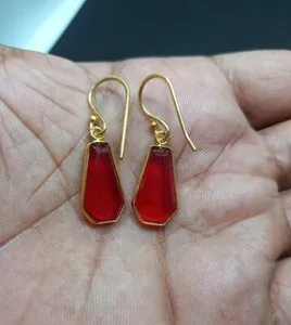 Authentic The Mortis Bloom: Garnet Coffin Talisman Earrings