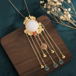Authentic Celestial Silk & Sacred Hue - Imperial Cloisonne Tassel Talisman