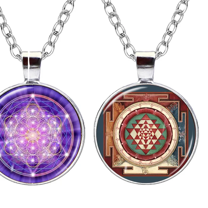 Authentic Metatron Cube And Sacred Geometry Gold-Plated Spiritual Pendant