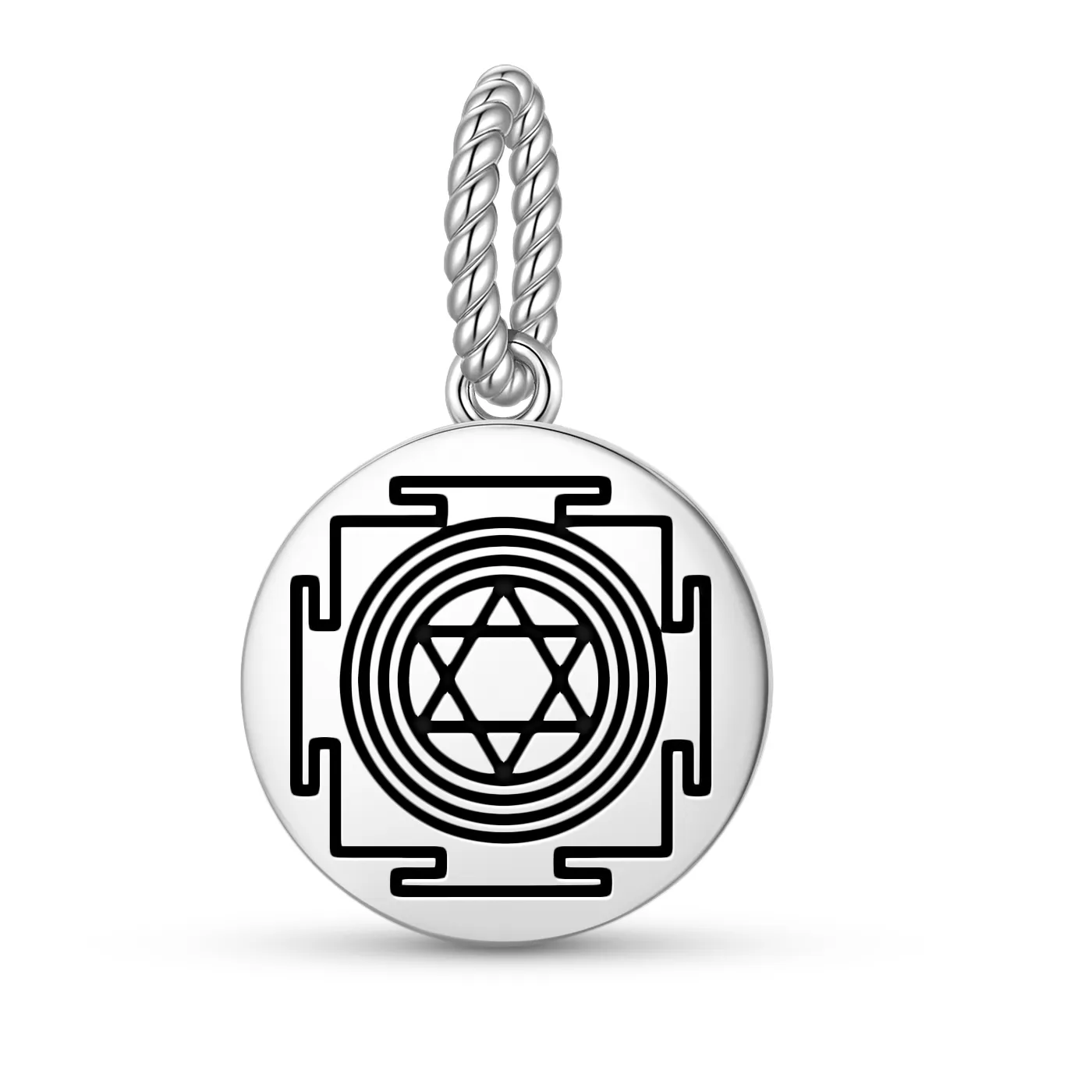 Authentic Yantra Maras zeme–Earth mother Pendant 925 Sterling Silver Symbol Charm Bead for Women Bracelet Necklace Jewelry Popular