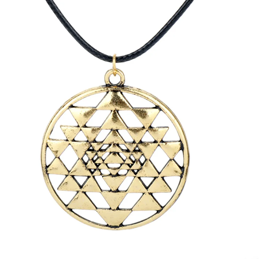 Authentic The Eternal Matrix: Sri Yantra and Flower of Life Golden Talisman