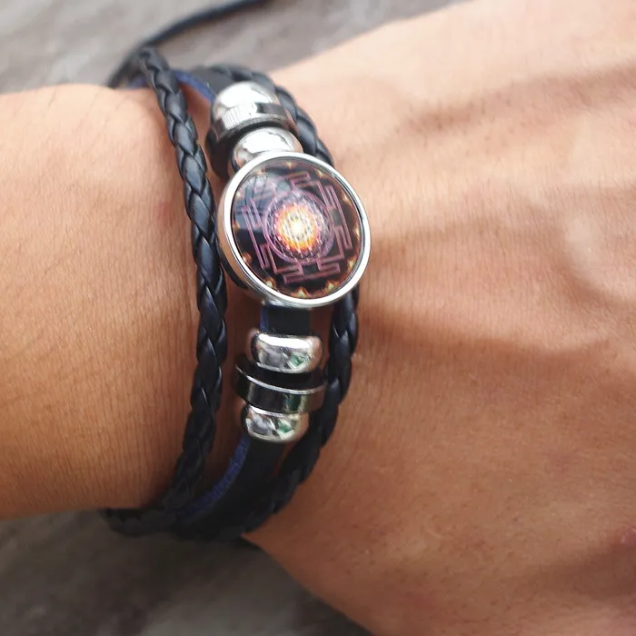 Authentic The Celestial Lattice: Sri Yantra Sacred Geometry Braided Talisman
