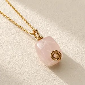 Authentic Rose Quartz Heart's Embrace - Love's Golden Embrace