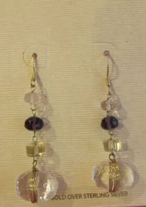 Authentic Whispers of the Heart Rose Quartz Talisman Earrings