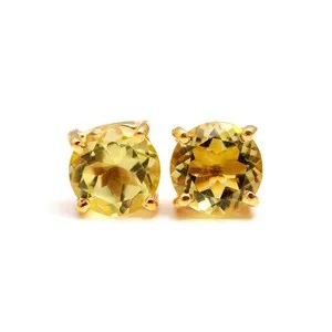 Authentic Luminous Heart's Radiance: Natural Lemon Quartz Earrings for Unconditional Love
