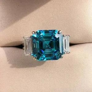 Authentic The Azure Celestial Asscher Solitaire: A Manifestation of Clarity and Grace