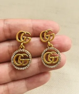 Authentic Celestial Radiance Drop Earrings - Luminous Clarity and Solar Gold Talisman